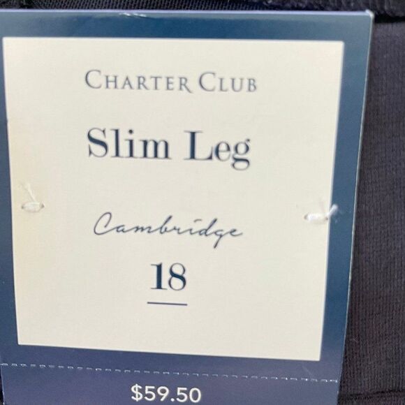 Charter Club Cambridge Tummy-Control Slim-Leg Pants - Picture 4 of 4
